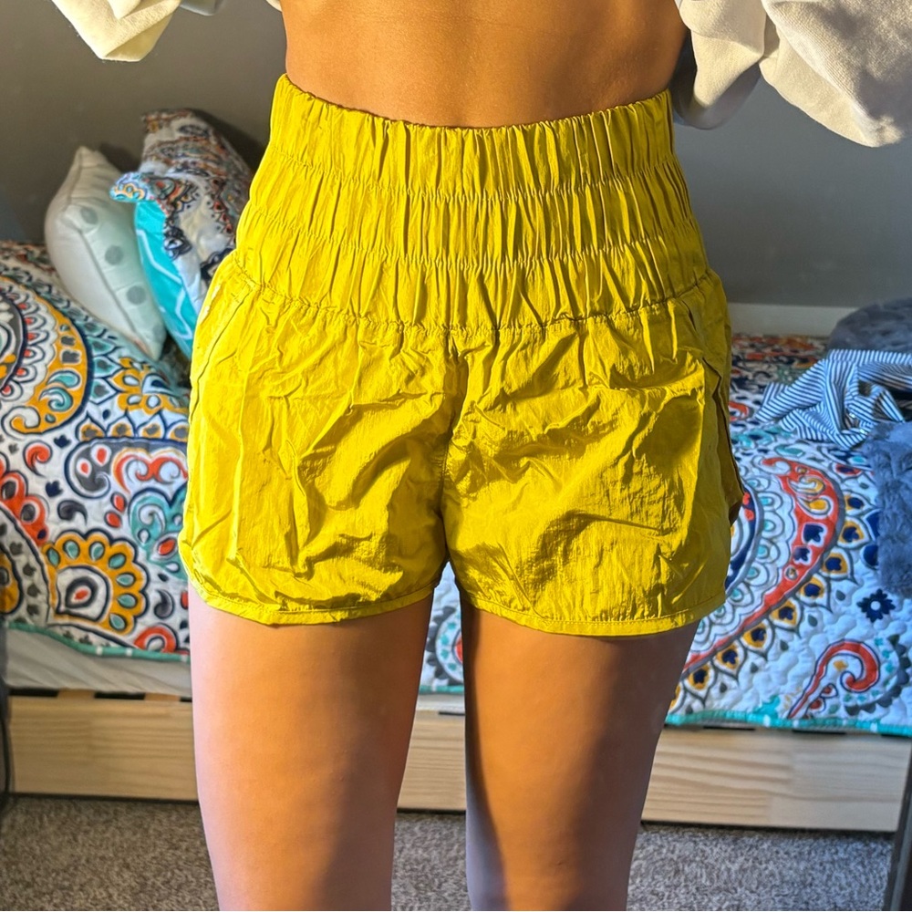 Free People Movement Yellow Women's Shorts